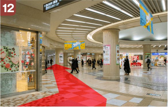 阪急大阪梅田駅3階改札からの道順a-12