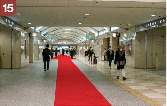 阪急大阪梅田駅3階改札からの道順a-15