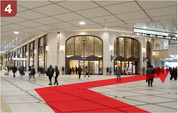 阪急大阪梅田駅3階改札からの道順b-4