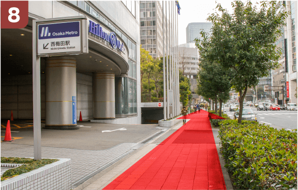 阪急大阪梅田駅3階改札からの道順b-8