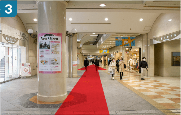 阪神電車大阪梅田駅百貨店口からの道順-3