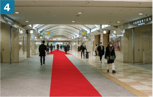 阪神電車大阪梅田駅百貨店口からの道順-4