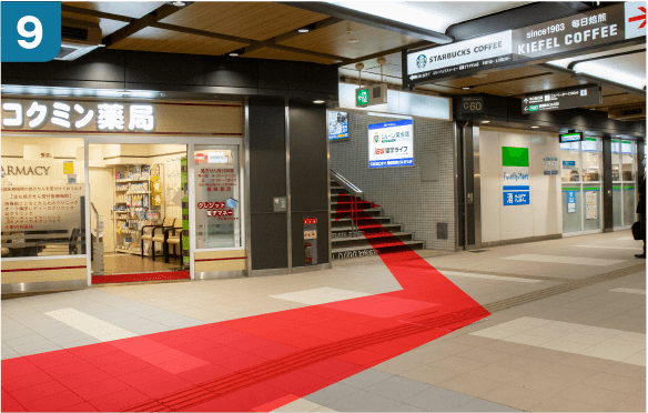 阪神電車大阪梅田駅百貨店口からの道順-9