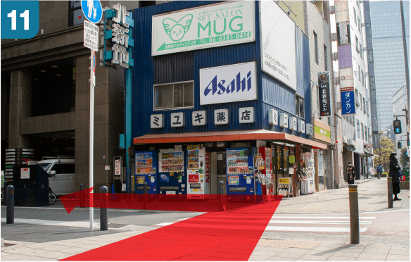 阪神電車大阪梅田駅百貨店口からの道順-11