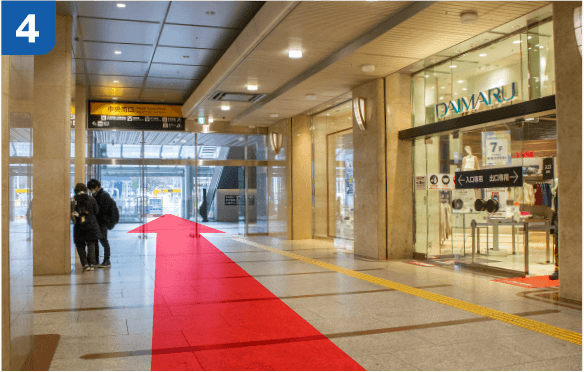 JR大阪駅中央口からの道順a-4