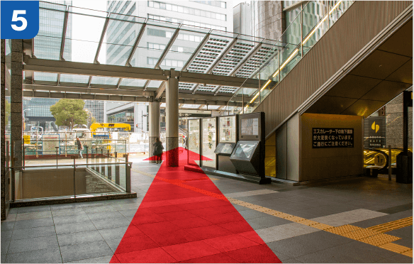 JR大阪駅中央口からの道順a-5