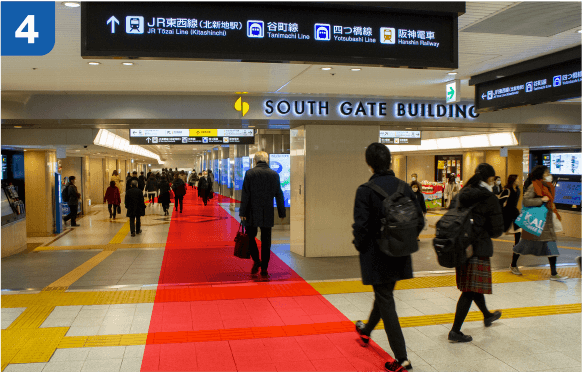 JR大阪駅中央口からの道順b-4