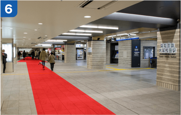 JR大阪駅中央口からの道順b-6