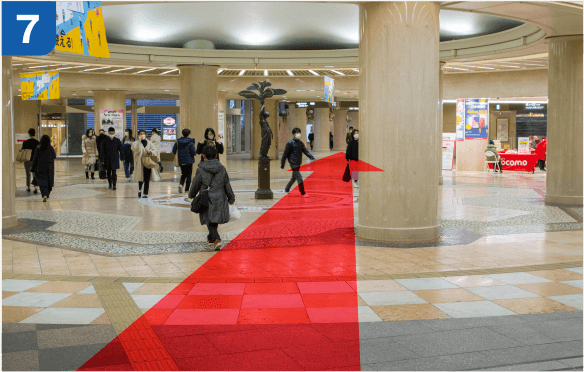 JR大阪駅中央口からの道順b-7