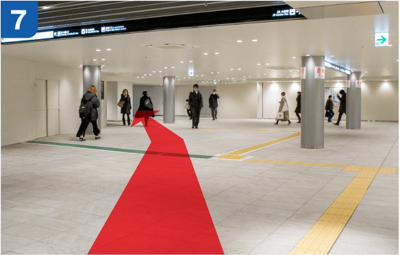 JR大阪駅中央口からの道順c-7