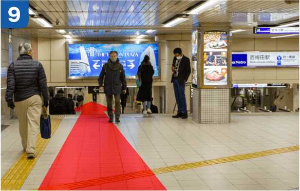 JR大阪駅中央口からの道順c-9