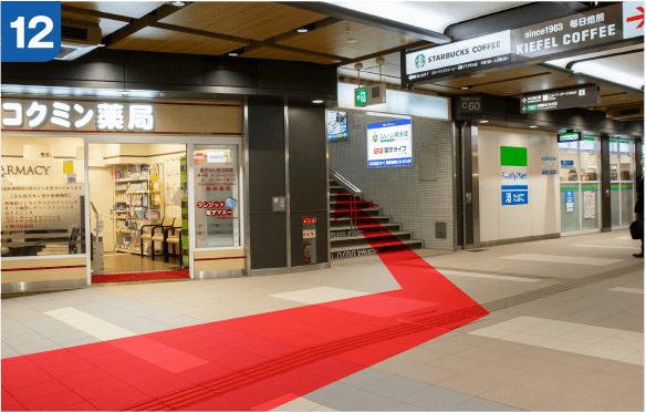 JR大阪駅中央口からの道順c-12