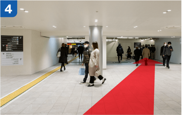 JR大阪駅中央口からの道順d-4