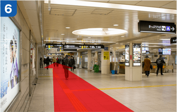 JR大阪駅中央口からの道順d-6