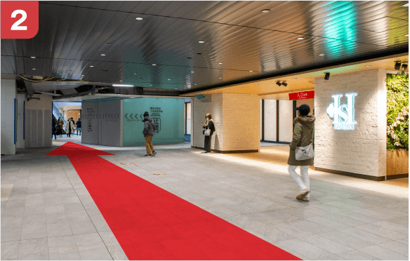 御堂筋線梅田駅南改札からの道順-2