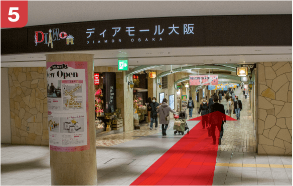 御堂筋線梅田駅南改札からの道順-5