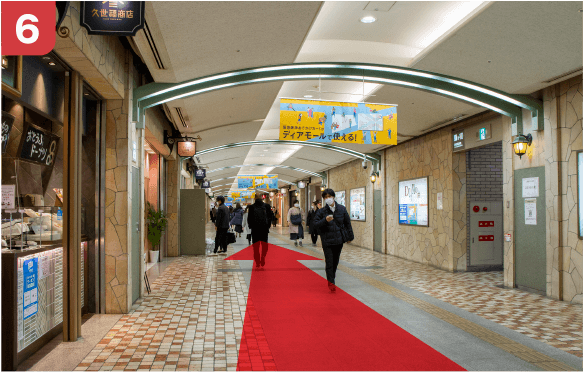 御堂筋線梅田駅南改札からの道順-6