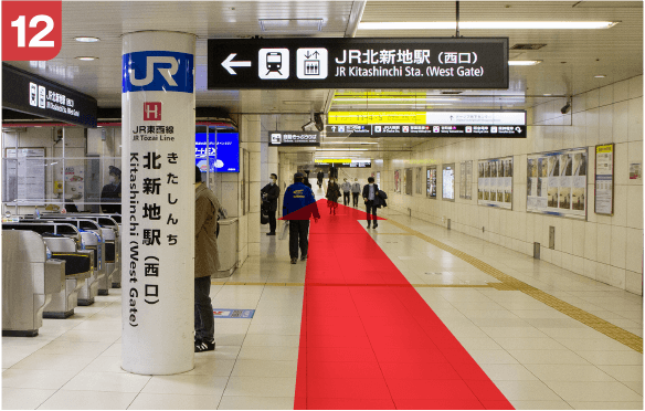 御堂筋線梅田駅南改札からの道順-12
