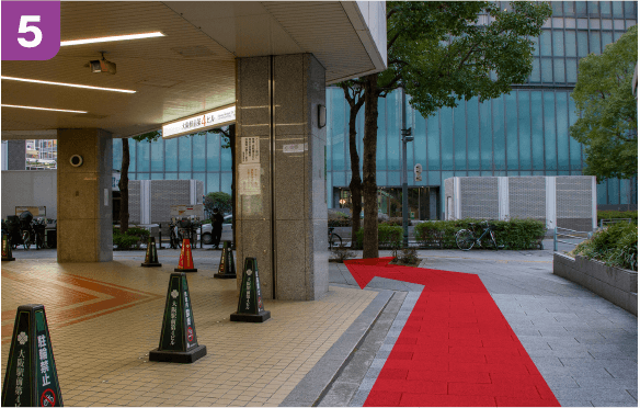 谷町線東梅田駅中央口からの道順a-5