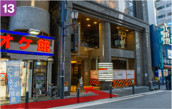 谷町線東梅田駅中央口からの道順a-13