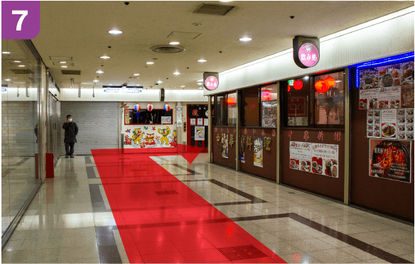 谷町線東梅田駅中央口からの道順b-7