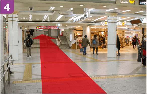 谷町線東梅田駅中央口からの道順c-4