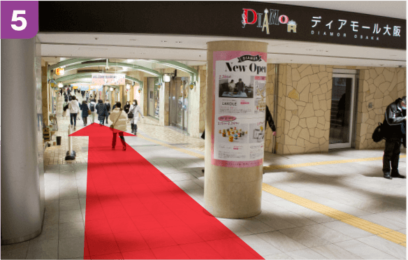 谷町線東梅田駅中央口からの道順c-5