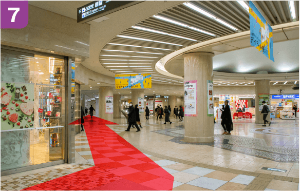 谷町線東梅田駅中央口からの道順c-7