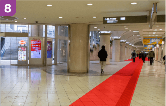 谷町線東梅田駅中央口からの道順c-8