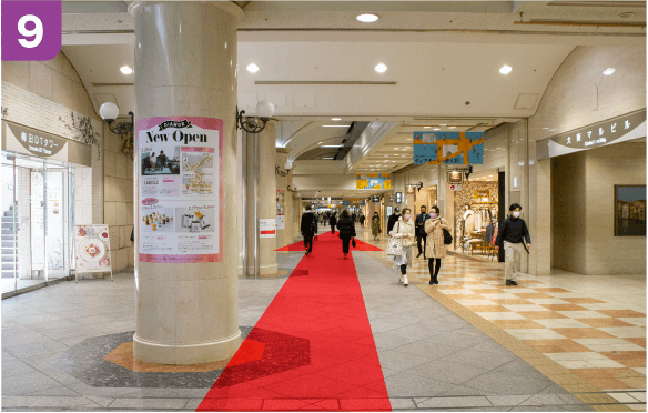 谷町線東梅田駅中央口からの道順c-9