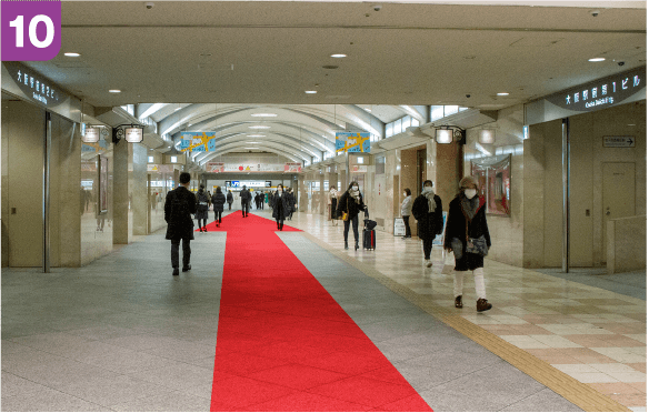 谷町線東梅田駅中央口からの道順c-10