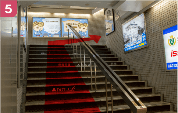 JR東西線北新地駅西口からの道順-5